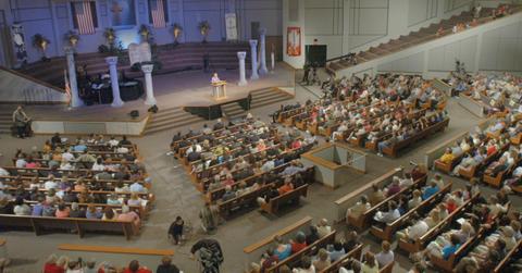 A megachurch congregation