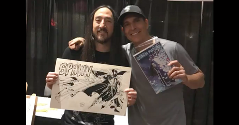 Steve Aoki and Tom McFarlane