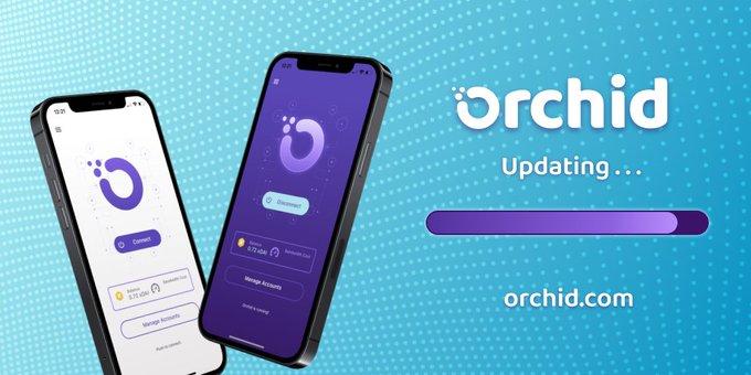 Orchid crypto app on smartphones