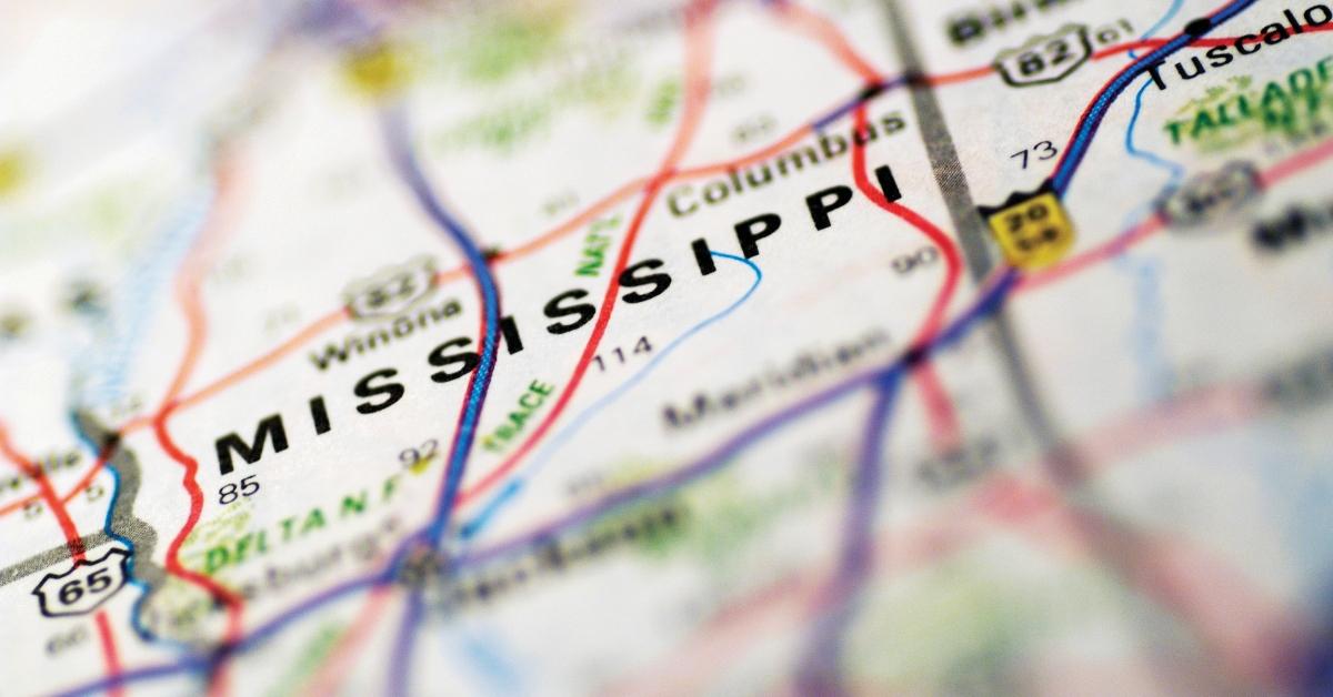 A Mississippi map