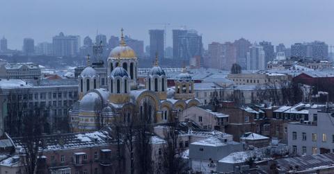 View of Kyiv Ukraine