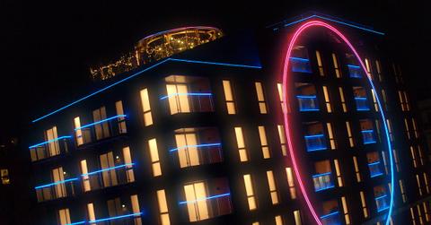 The exterior of the apartment building where The Circle is filmed