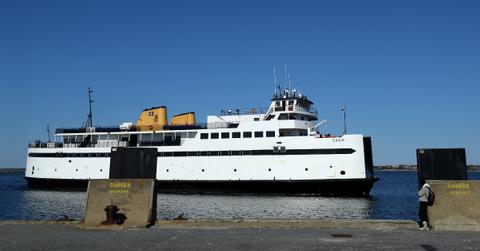 Ferry arriving to Nantucket