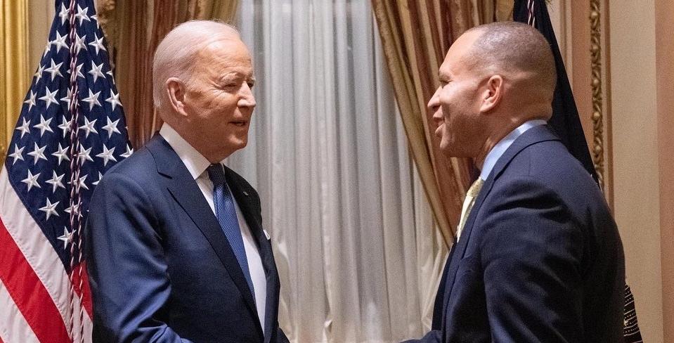 President Biden and Hakeem Jeffries