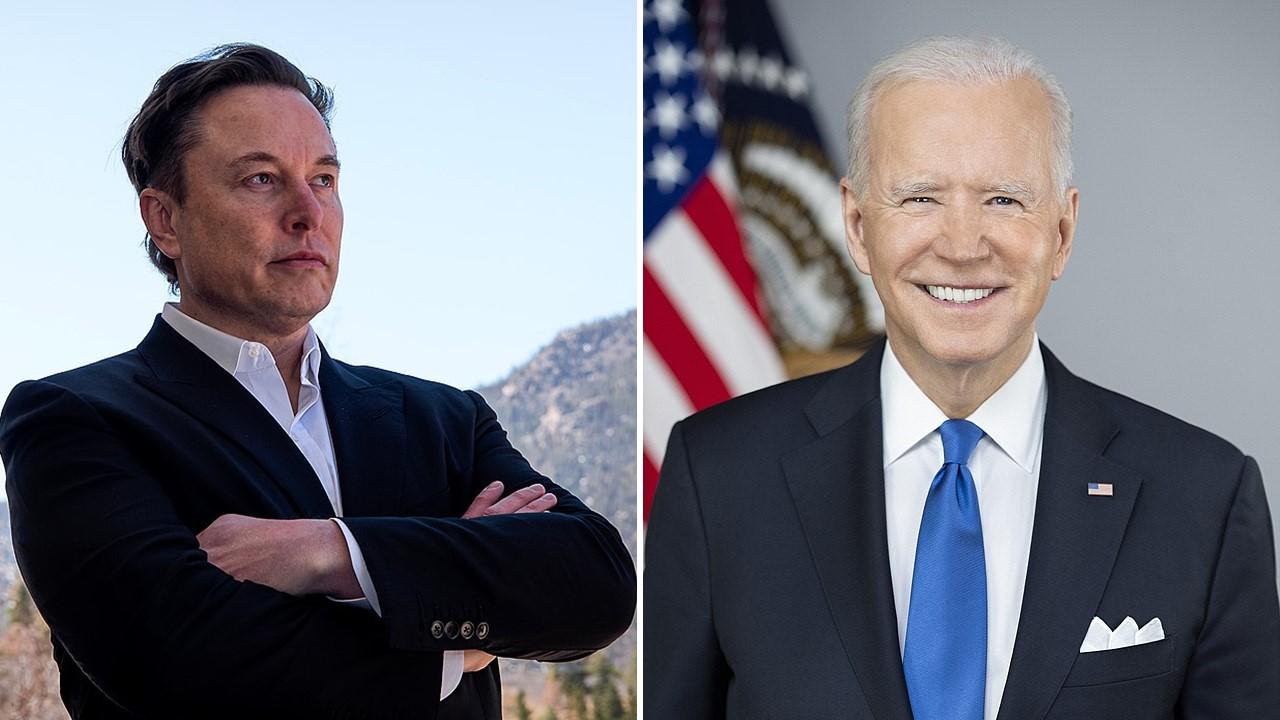 Elon Musk and Joe Biden