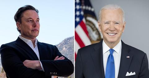 Elon Musk and Joe Biden