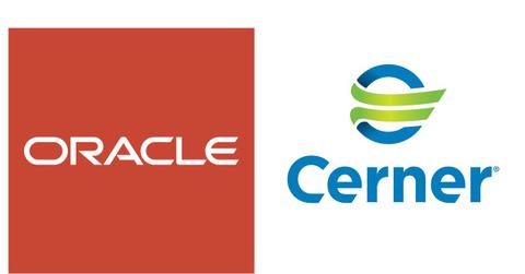 Oracle and Cerner logos