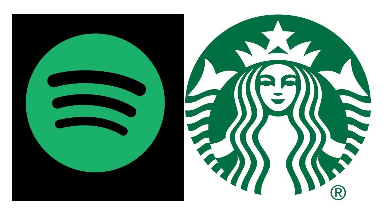 Spotify and Starbucks logos