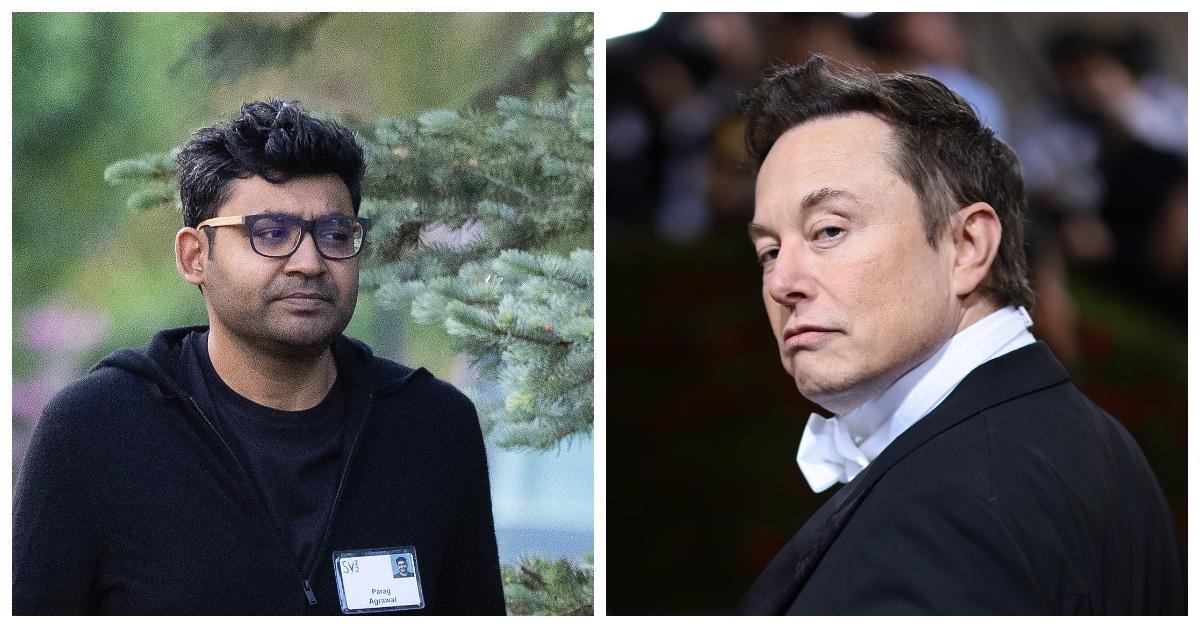 Parag Agrawal and Elon Musk