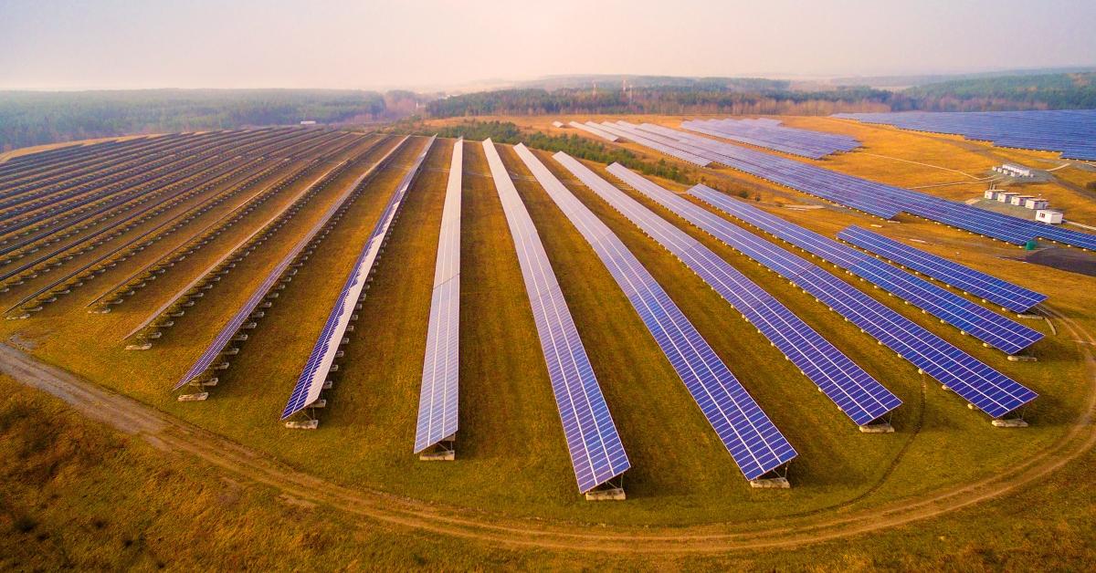 A solar farm