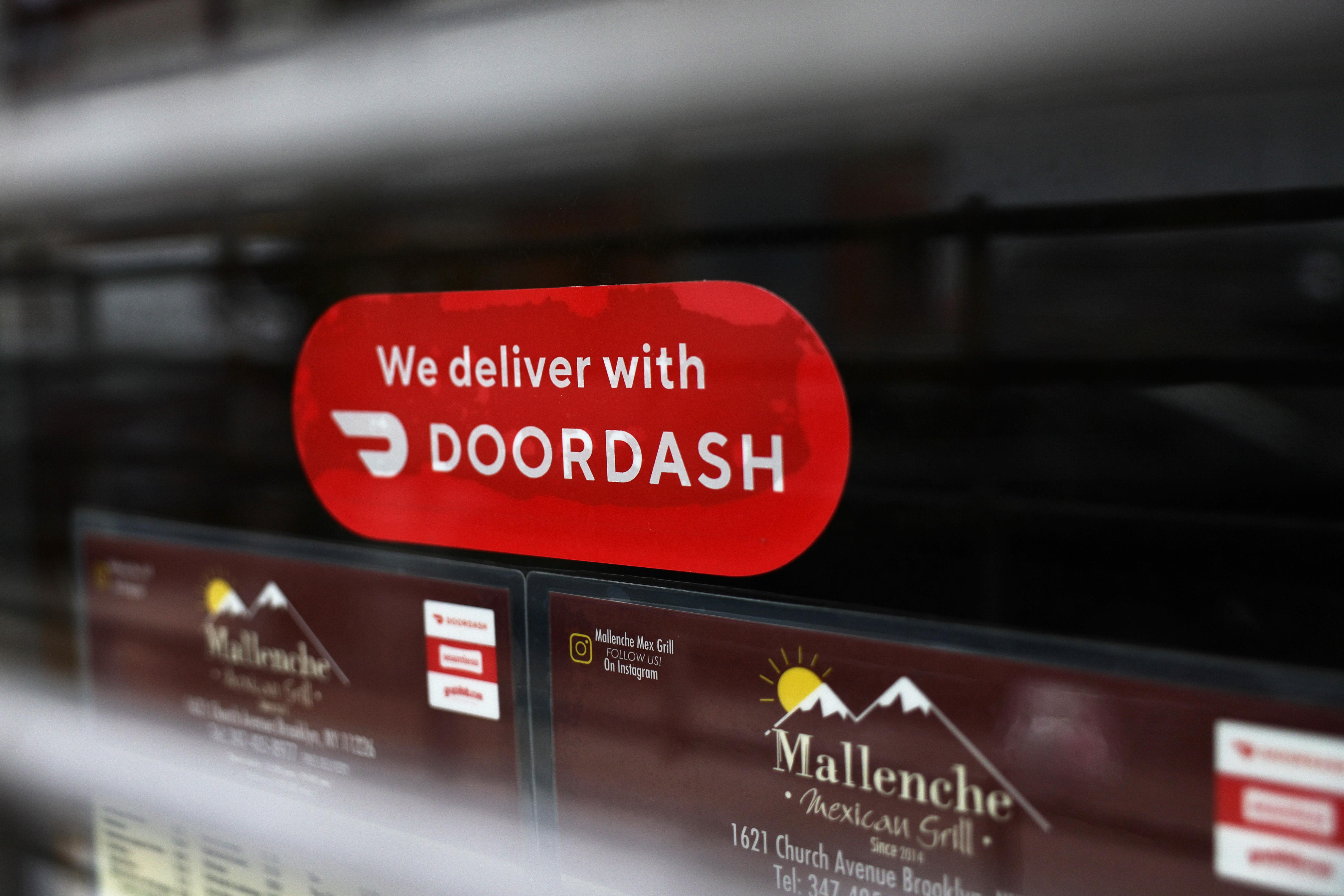 DoorDash graphic on website