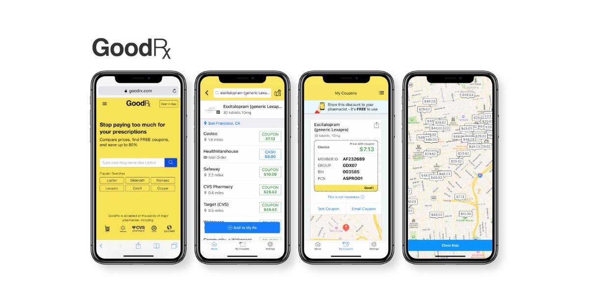 goodrx interface