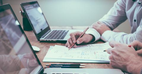People working on laptops