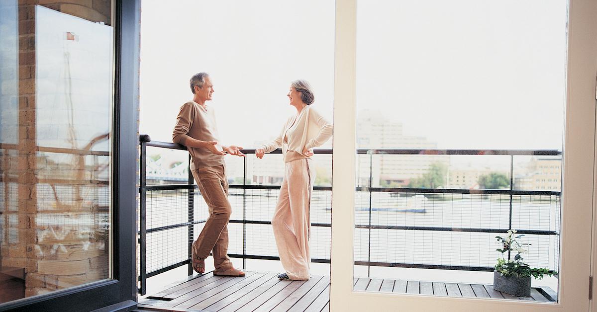 couple on condo balcony