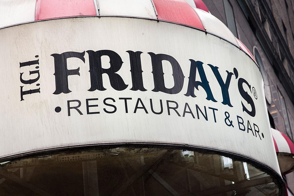 TGI Fridays restaurant sign