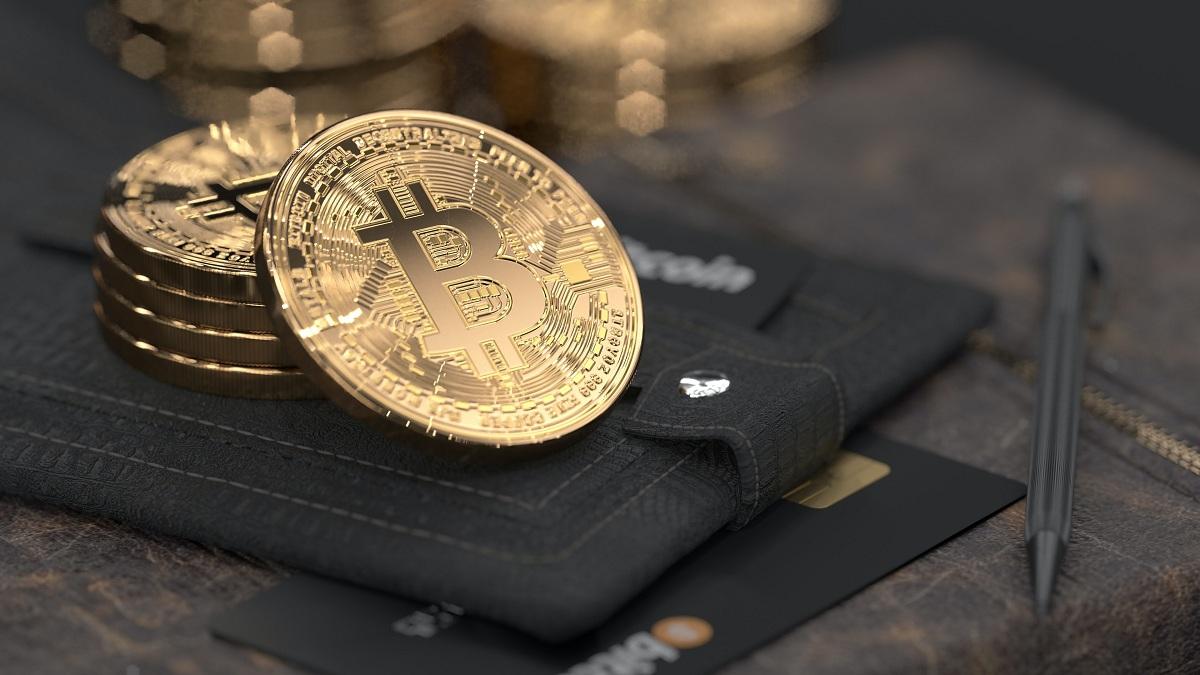 Bitcoin wallet 4K 3D-rendered illustration  