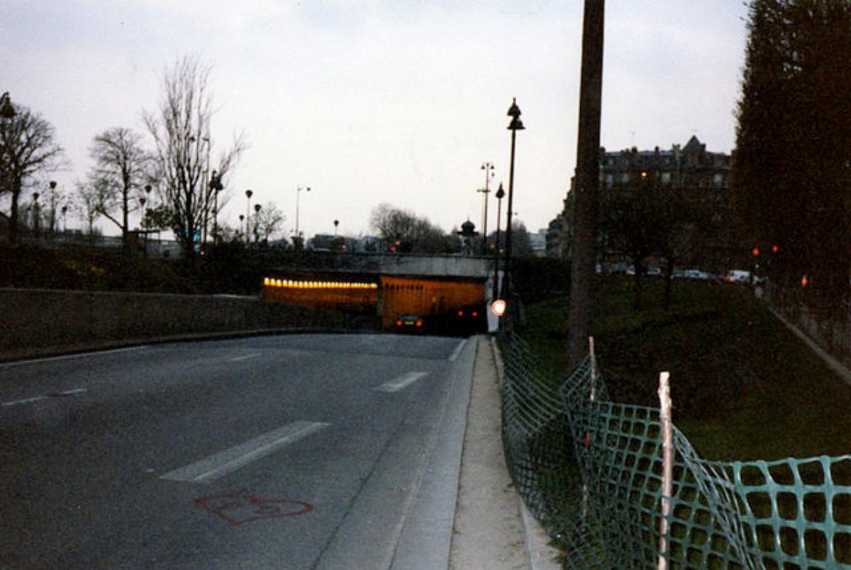 The tunnel in Paris where Dodi Fayed and Princess Diana's car accident took place.