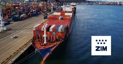 ZIM Shipping Container Vessel