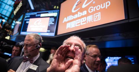 Alibaba stock trading on U.S. exchanges