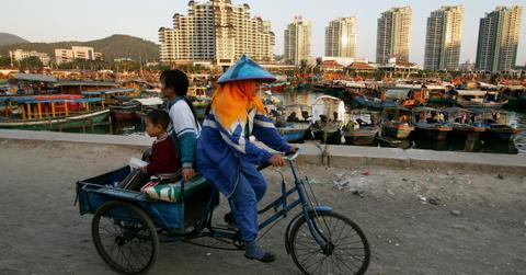 Newly constructed buildings in China