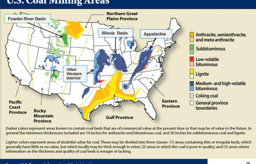 United States Mining Map