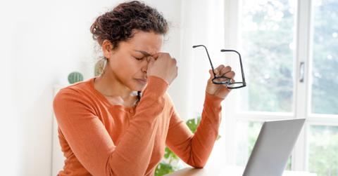 Person worried about a recession