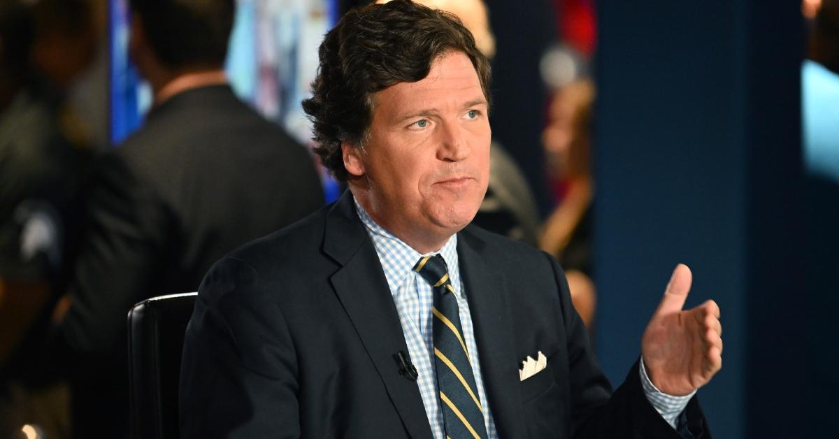 Tucker Carlson speaks during 2022 FOX Nation Patriot Awards at Hard Rock Live.