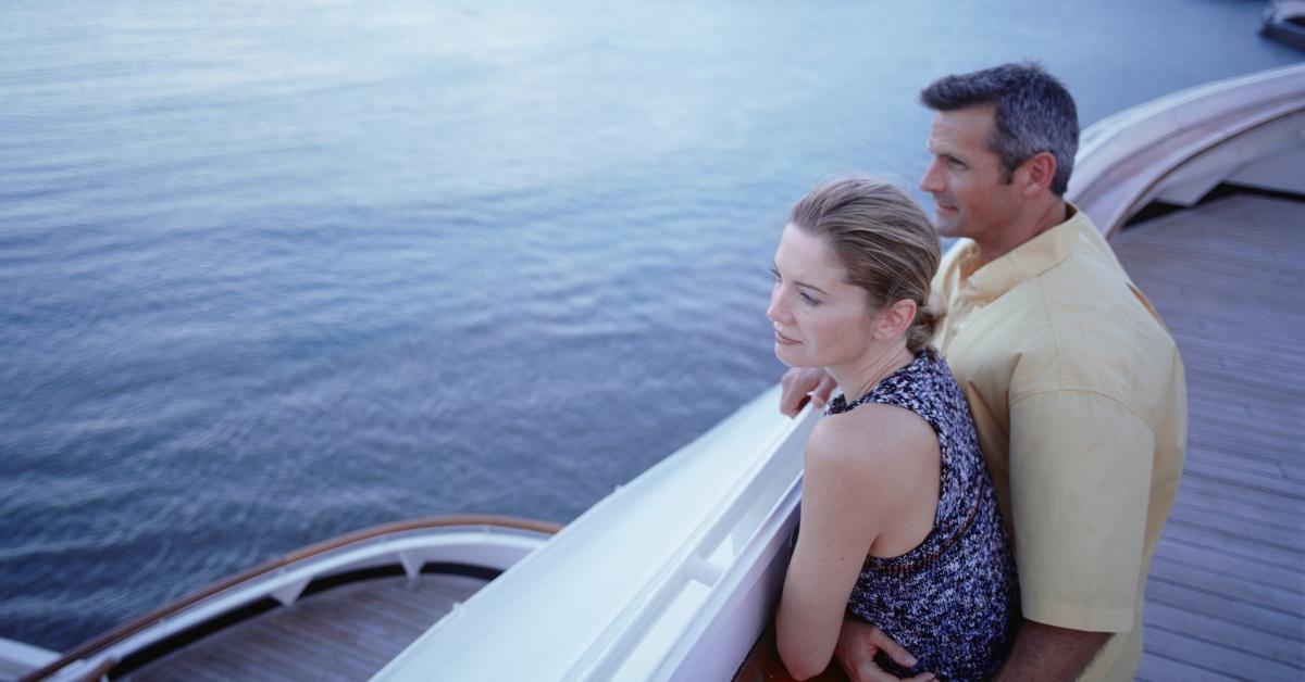 A couple on a cruise ship