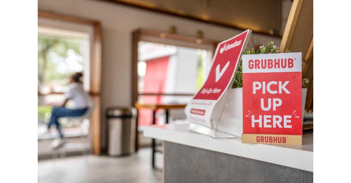 Grubhub sign