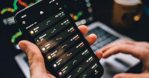 Crypto Engine displayed on a smartphone