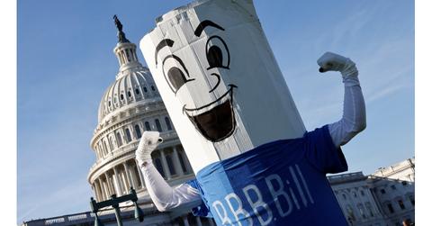 Build Back Better Bill outside of Capitol Building