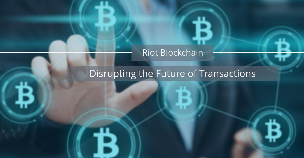 Riot Blockchain advertisement