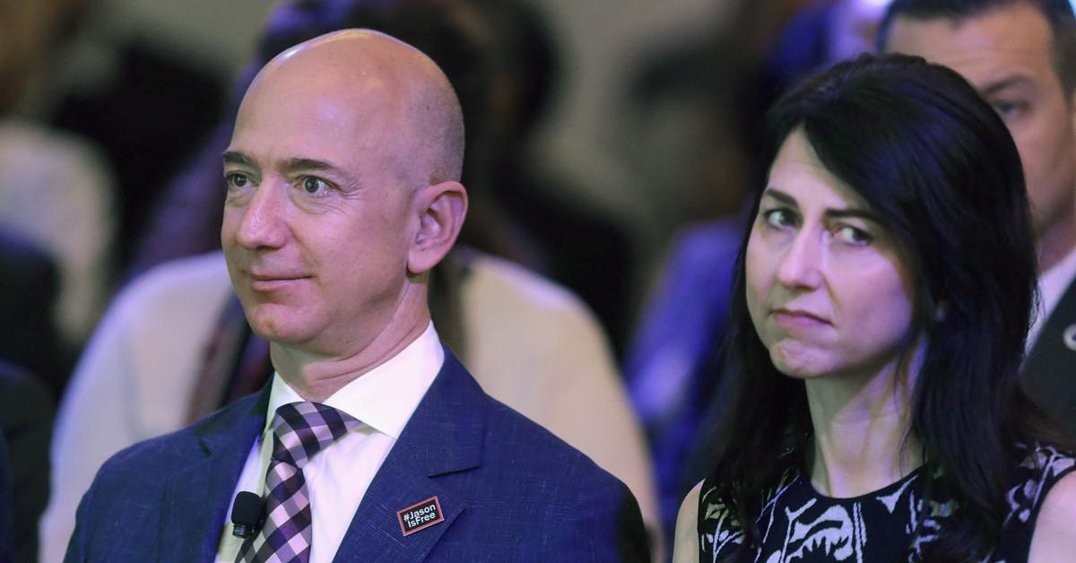 Jeff Bezos and MacKenzie Scott