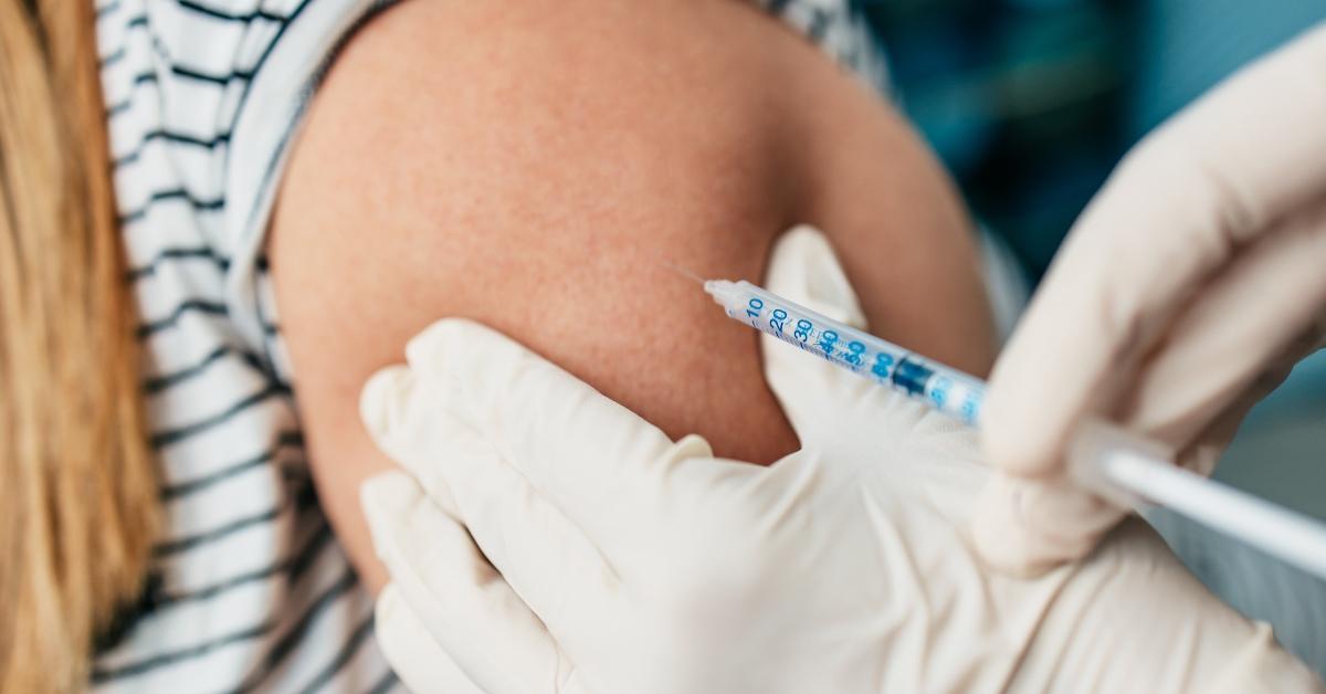 A person getting a vaccine