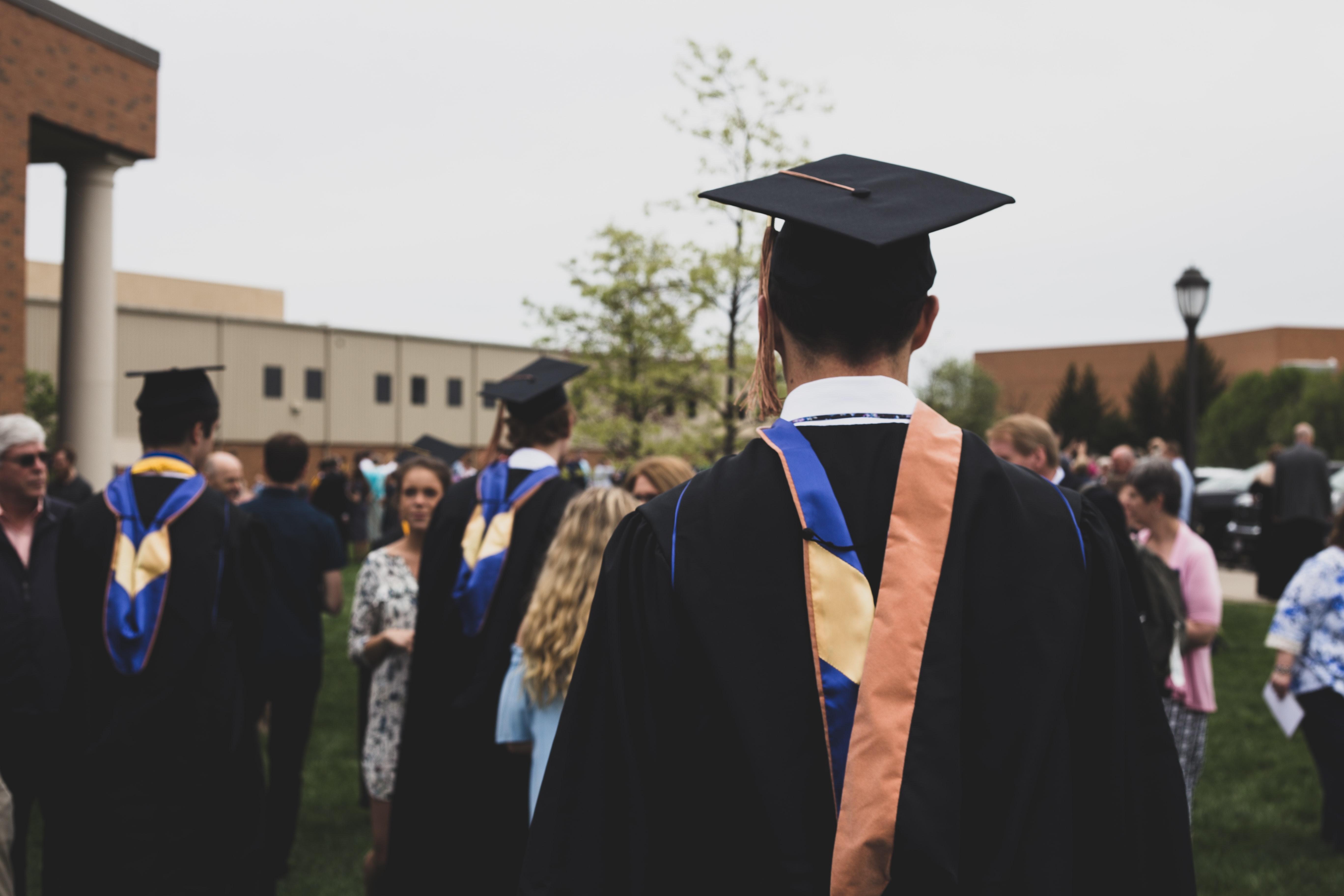 a student gradation ceremony