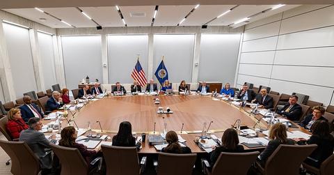 Fed meeting in progress