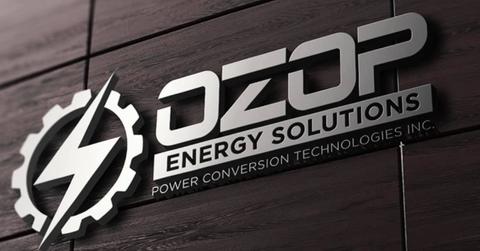 Ozop Energy sign
