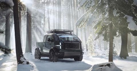 Canoo's upcoming electric pickup truck