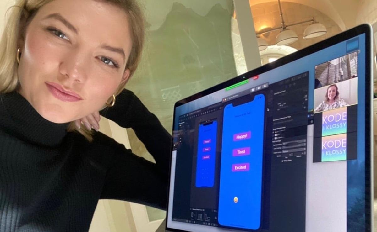 Karlie Kloss coding