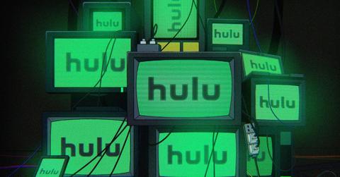 Hulu logo on TV screens