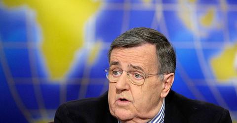Political commentator Mark Shields during a 2008 'Meet the Press'
