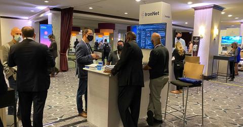 People at IronNet exhibition