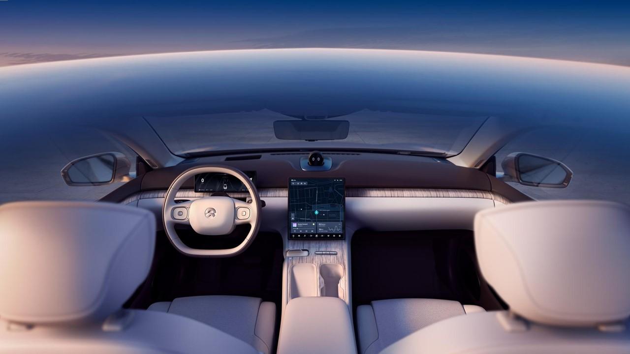 Inside a NIO car