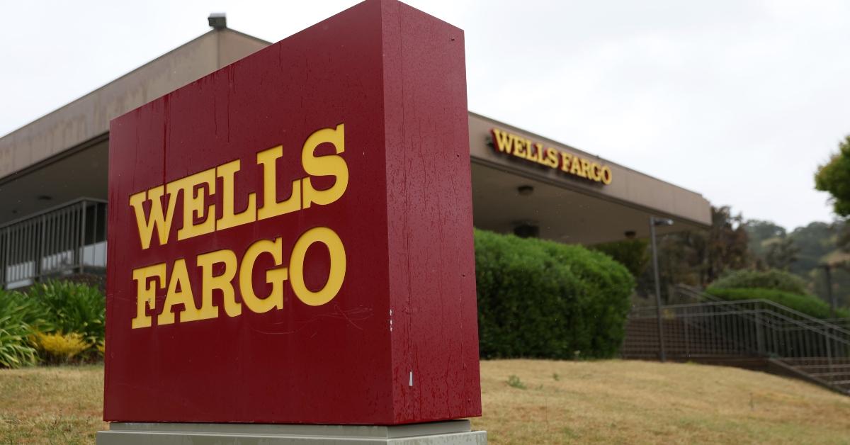 A Wells Fargo building and sign