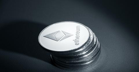 Stack of Ethereum tokens