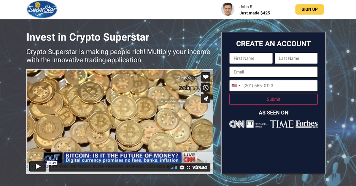 bitcoin superstar fake