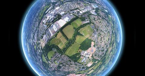 Illustration of land on Earth