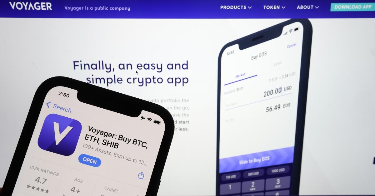 Voyager Crypto app and website