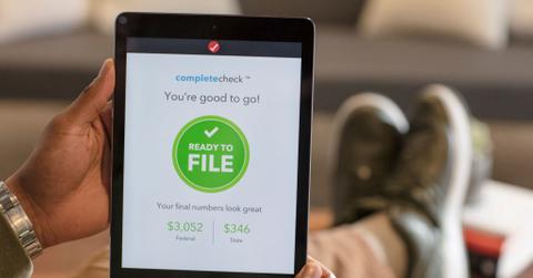 Intuit TurboTax on an ipad