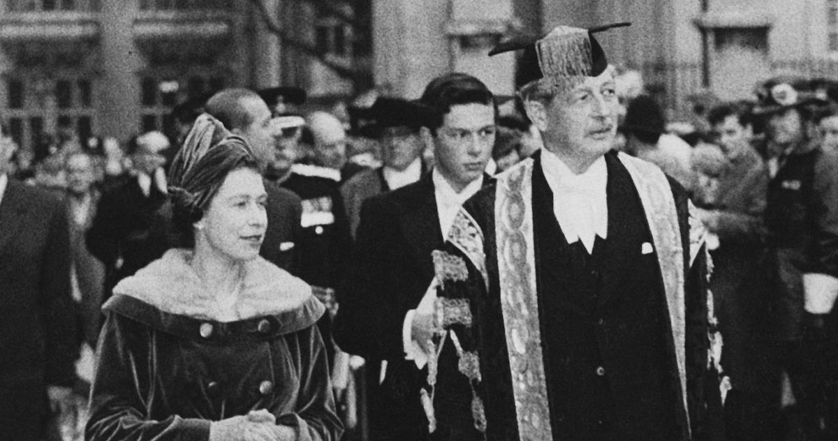 Queen Elizabeth II pictured with Harold Macmillan.